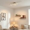 Goren ceiling light LED matt nickel, 1-light source