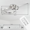 Goren ceiling light LED matt nickel, 1-light source