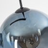 Koyoto hanging light, globe light, pendant light blue, clear, 3-light sources