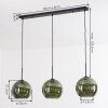 Koyoto hanging light, globe light, pendant light green, 3-light sources