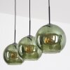 Koyoto hanging light, globe light, pendant light green, 3-light sources