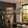 Koyoto hanging light, globe light, pendant light Smoke-coloured, 3-light sources