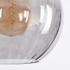 Koyoto hanging light, globe light, pendant light Smoke-coloured, 3-light sources