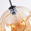 Koyoto hanging light, globe light, pendant light Amber, 3-light sources