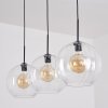 Koyoto hanging light, globe light, pendant light clear, 3-light sources