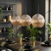 Koyoto hanging light, globe light, pendant light Amber, 3-light sources
