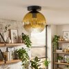 Koyoto ceiling light, globe light 20 cm gold, clear, 1-light source