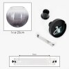 Koyoto ceiling light, globe light 20 cm clear, Smoke-coloured, 1-light source