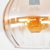 Koyoto ceiling light, globe light 20 cm Amber, clear, 1-light source