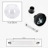 Koyoto ceiling light, globe light 20 cm clear, 1-light source