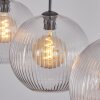 Koyoto hanging light, globe light, pendant light clear, 3-light sources