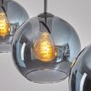 Koyoto hanging light, globe light, pendant light blue, 3-light sources