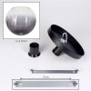 Koyoto ceiling light, globe light 25 cm clear, Smoke-coloured, 1-light source