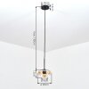Mertola hanging light, pendant light Amber, clear, 1-light source