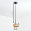 Ripoll hanging light, globe light, pendant light Amber, 1-light source