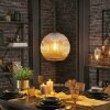 Ripoll hanging light, globe light, pendant light Amber, 1-light source