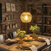Ripoll hanging light, globe light, pendant light gold, clear, 1-light source