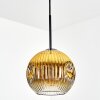 Ripoll hanging light, globe light, pendant light gold, clear, 1-light source