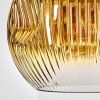 Ripoll hanging light, globe light, pendant light gold, clear, 1-light source