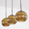 Koyoto hanging light, globe light, pendant light gold, 3-light sources