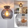 Koyoto ceiling light, globe light 20 cm Smoke-coloured, 1-light source