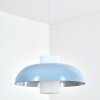 Jarik hanging light, pendant light blue, 1-light source