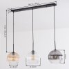 Koyoto hanging light, globe light, pendant light Amber, clear, Smoke-coloured, 3-light sources