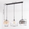 Koyoto hanging light, globe light, pendant light Amber, clear, Smoke-coloured, 3-light sources