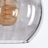Koyoto hanging light, globe light, pendant light Smoke-coloured, 3-light sources