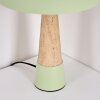 Forgek table lamp green, stone appearance, 1-light source