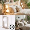 Zanin table lamp sand-coloured, 2-light sources