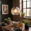 Ripoll hanging light, globe light, pendant light clear, 1-light source