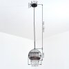 Ripoll hanging light, globe light, pendant light Smoke-coloured, 1-light source