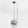 Ripoll hanging light, globe light, pendant light Smoke-coloured, 1-light source