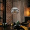 Ripoll hanging light, globe light, pendant light chrome, clear, Smoke-coloured, 1-light source