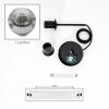 Ripoll hanging light, globe light, pendant light chrome, clear, Smoke-coloured, 1-light source