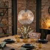 Ripoll hanging light, globe light, pendant light Amber, clear, 1-light source