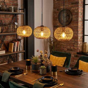 Mulstrand hanging light, pendant light Ecru, 3-light sources