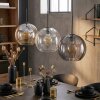 Koyoto hanging light, globe light, pendant light Amber, clear, Smoke-coloured, 3-light sources