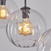 Koyoto hanging light, globe light, pendant light clear, 3-light sources