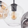 Ripoll hanging light, globe light, pendant light Amber, clear, Smoke-coloured, 3-light sources