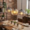 Koyoto hanging light, globe light, pendant light Amber, clear, Smoke-coloured, 3-light sources