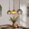 Koyoto hanging light, globe light, pendant light Amber, clear, Smoke-coloured, 3-light sources