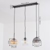 Koyoto hanging light, globe light, pendant light Amber, clear, Smoke-coloured, 3-light sources