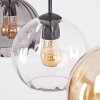 Koyoto hanging light, globe light, pendant light Amber, clear, Smoke-coloured, 3-light sources