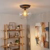 Koyoto ceiling light, globe light 25 cm clear, 1-light source