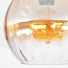 Koyoto ceiling light, globe light 25 cm Amber, clear, 1-light source
