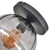 Koyoto ceiling light, globe light 25 cm Smoke-coloured, 1-light source