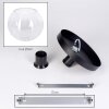 Koyoto ceiling light, globe light 25 cm clear, 1-light source