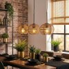 Mulstrand hanging light, pendant light brown, 3-light sources